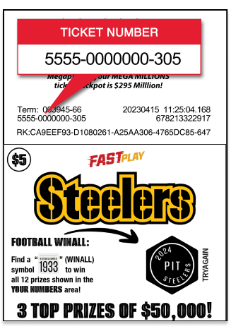 ticket number instructions
