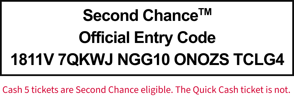Example of Second Chance Official Entry Code