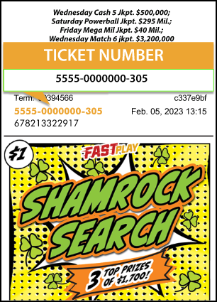 ticket number instructions