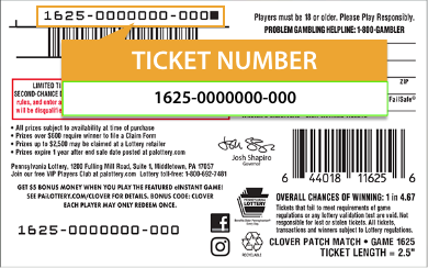 ticket number instructions