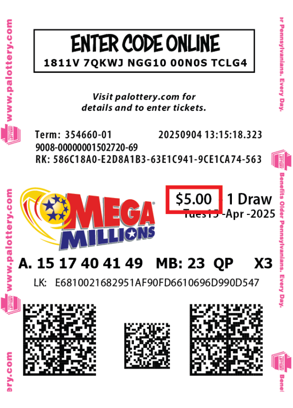 sample ticket