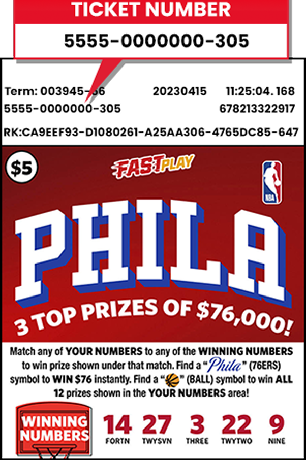 ticket number instructions