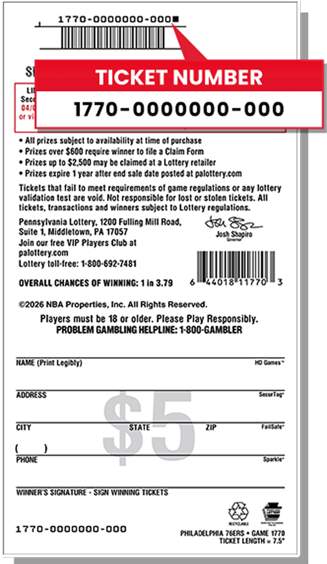 ticket number instructions