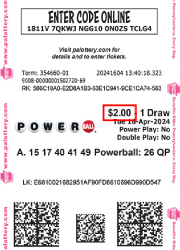 sample ticket