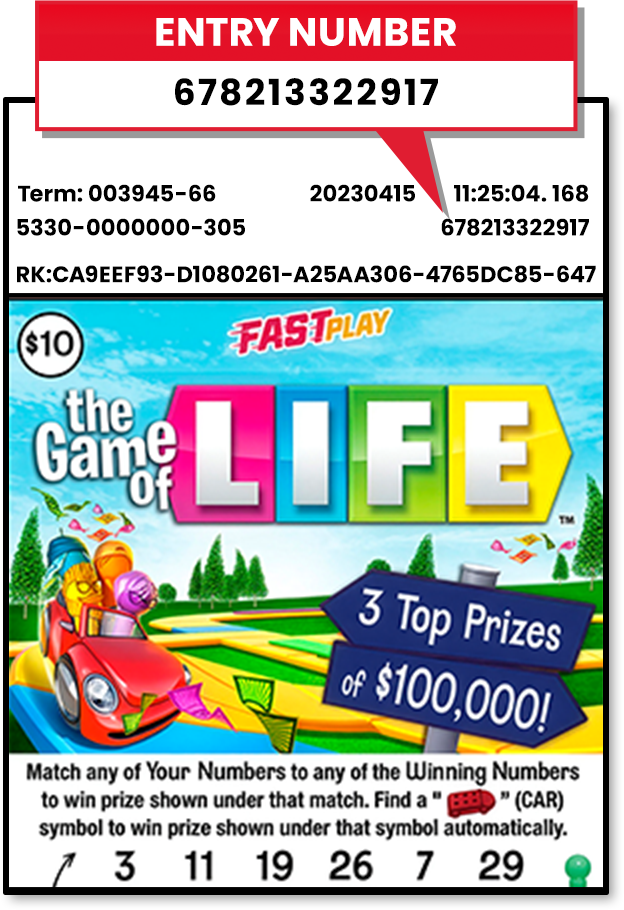 entry number instructions